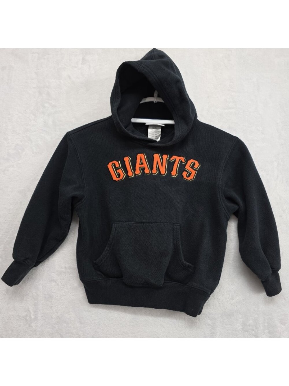 Genuine Merchandise San Francisco Giants Embroidered Hoodie Kids Size 7 Black